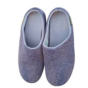LL Bean Women's Cozy Knit Slippers Moccasins Purple Comfort Indoor Shoes 8